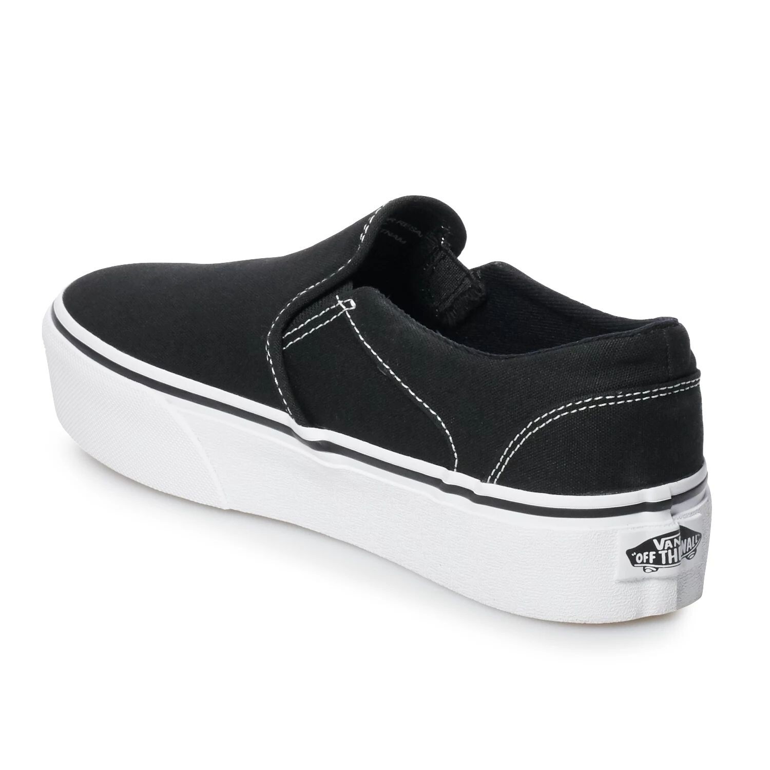 

Женские туфли на платформе Vans Asher Vans, черный/белый