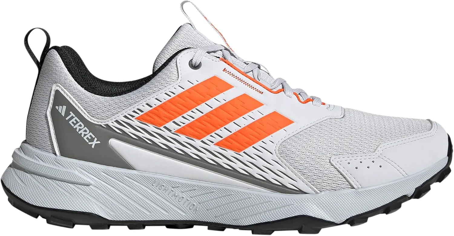 Мужские кроссовки Adidas Terrex Tracefinder для трейлраннинга, серый/оранжевый — фото 4
