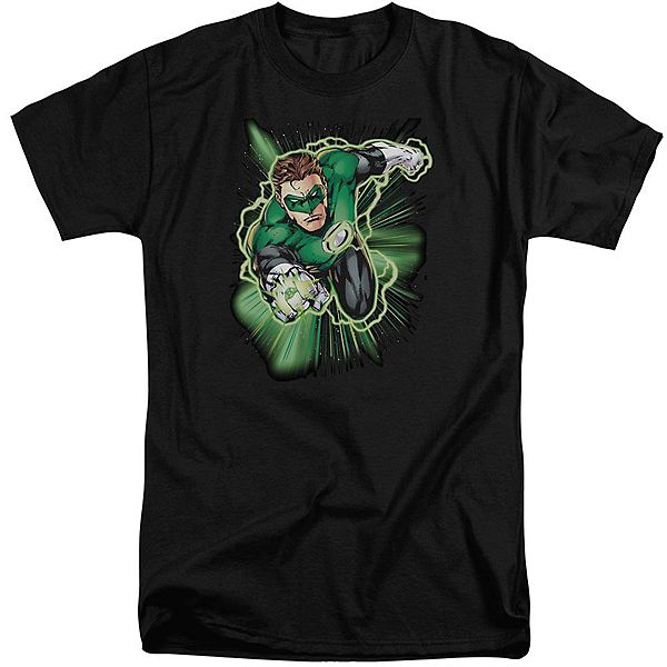 

Футболка с коротким рукавом adult tall green lantern energy justice league of america Licensed Character