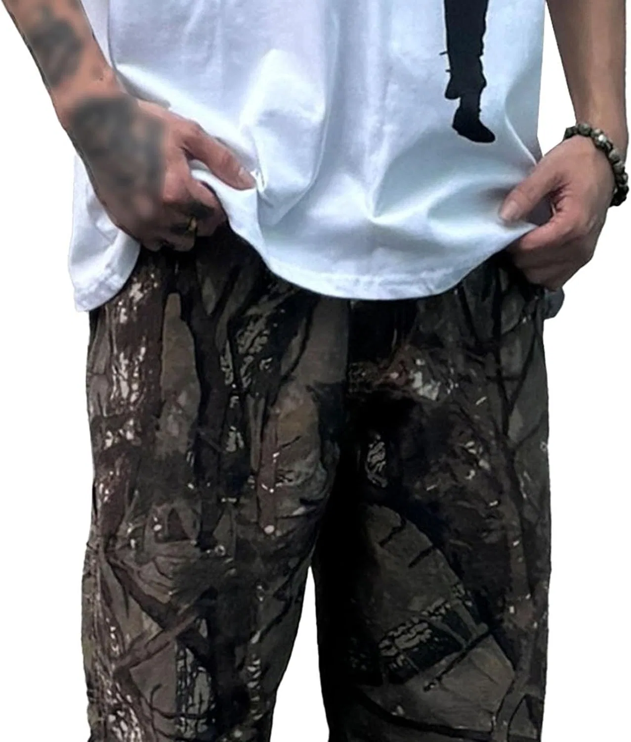 Джинсы с камуфляжем, Camo — фото 4