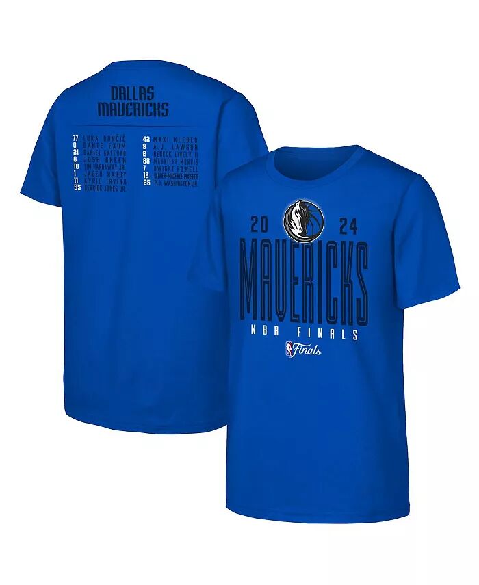 

Футболка с составом команды Big Boys and Girls Royal Dallas Mavericks 2024 NBA Finals Fanatics