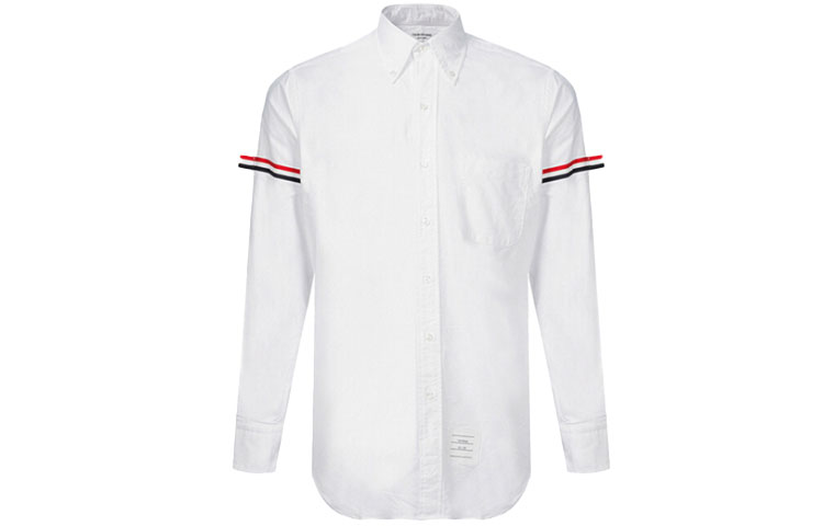 

Рубашка Оксфорд с нарукавной повязкой Grosgrain THOM BROWNE