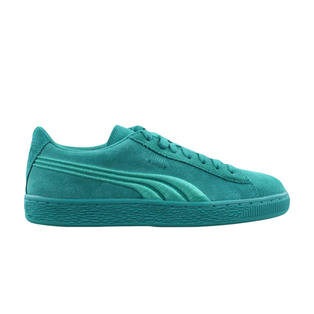 Кроссовки Suede Classic Badge Jr Puma, зеленый