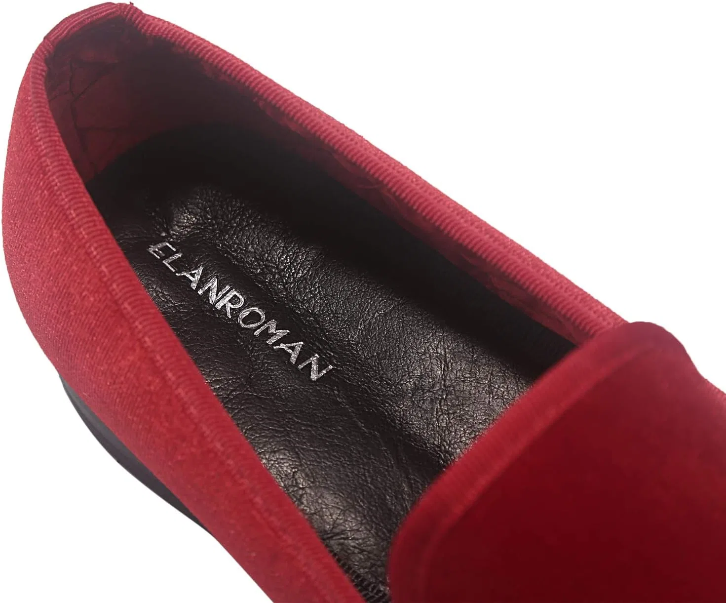 Мужские лоферы ELANROMAN из бархата с вышивкой, модели 1.0 и 2.0, для вечеринок, свадеб, выпускных вечеров, Red Excursion Plain Getaway Solids — фото 4