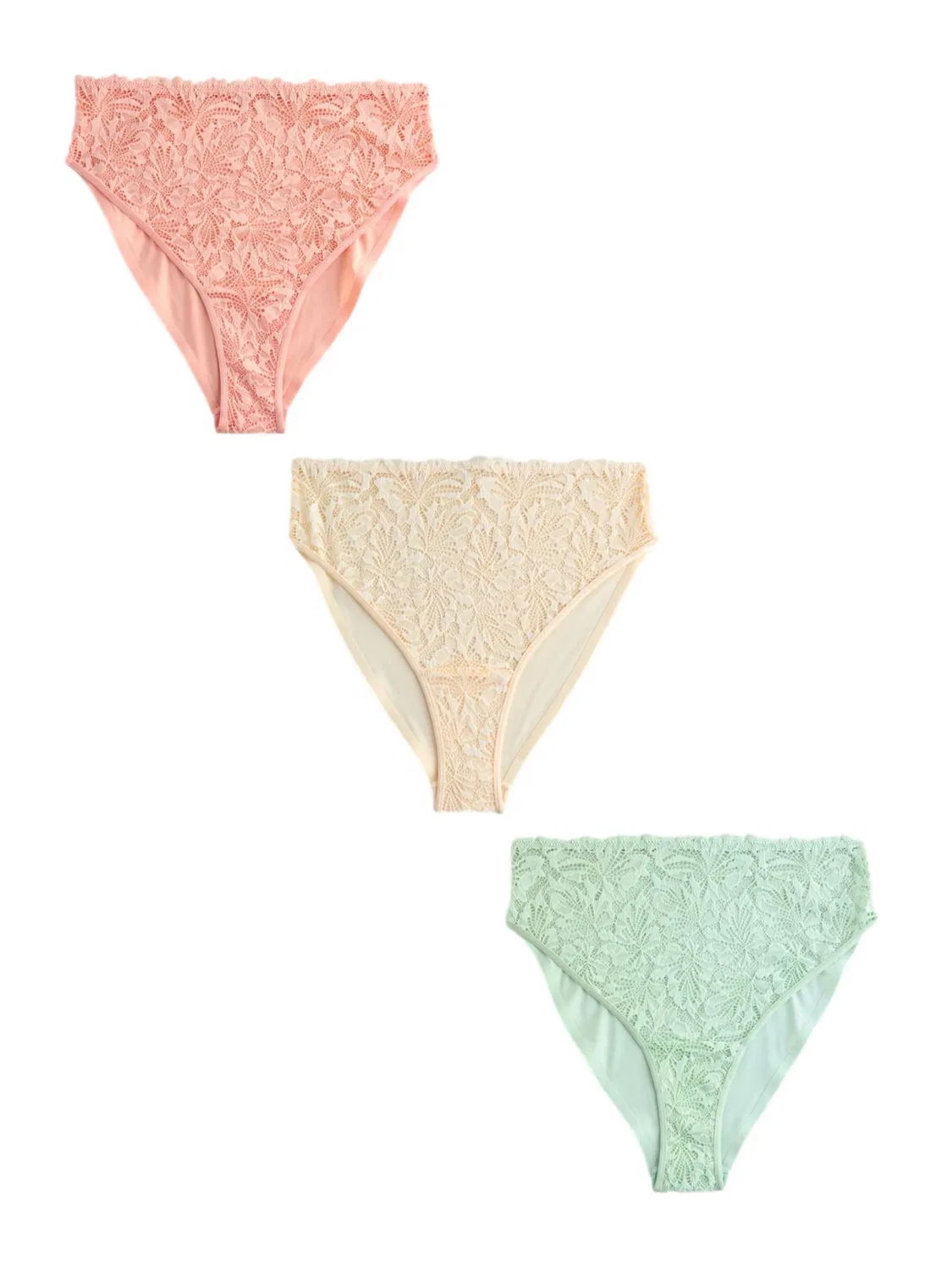Трусики Next в кремовом, мятном и коралловом цветах