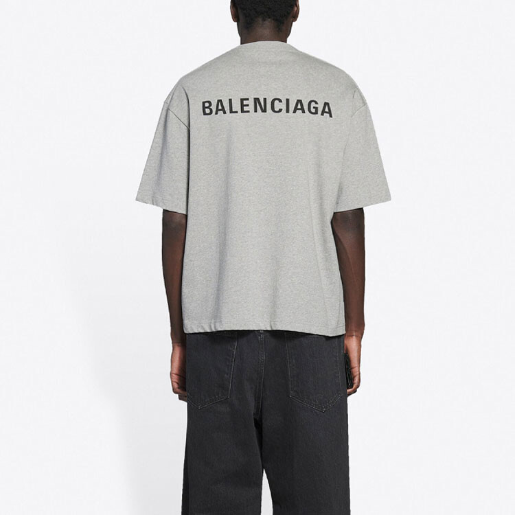 Футболка мужская серая Balenciaga, серый — фото 4