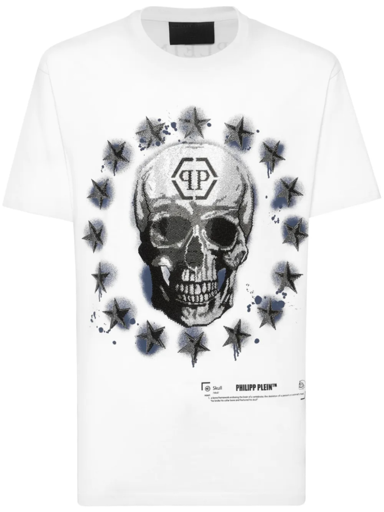 

Футболка с принтом черепа от Philipp Plein, белый
