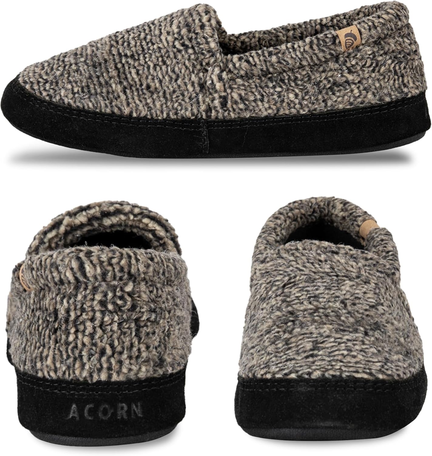Мужские мокасины Acorn с стелькой из пены с эффектом памяти, замшевыми боковыми вставками и резиновой подошвой, Earth Tex — фото 4