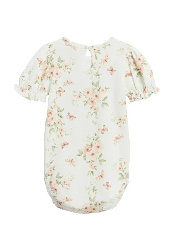Боди Newbie Butterfly floral bodysuit, цвет нежно-белый — фото 3
