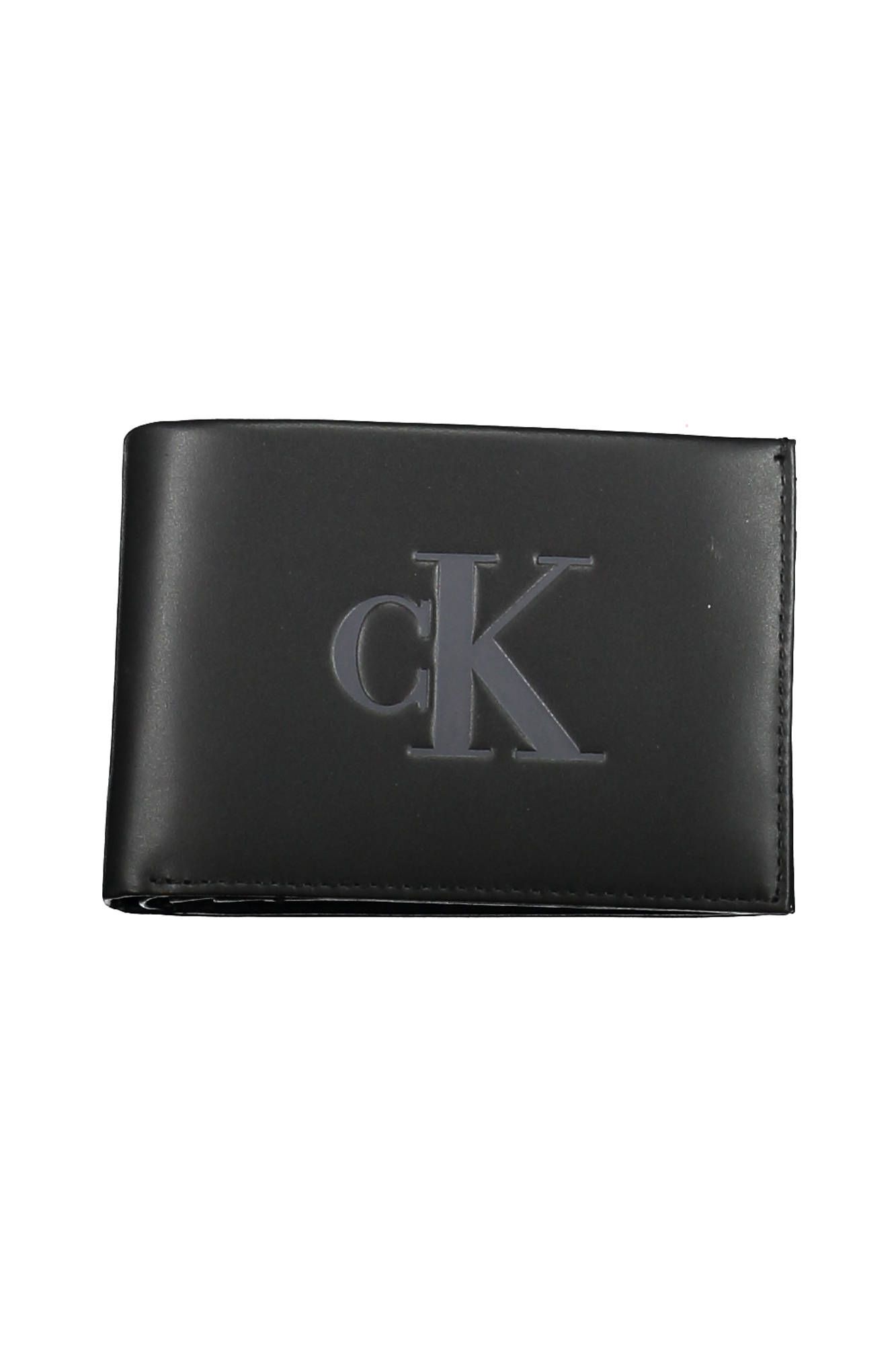 

Черный кожаный мужской кошелек Calvin Klein