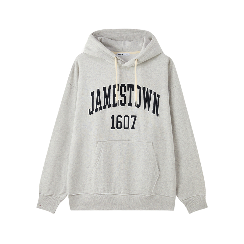 

Толстовка Unisex Hooded Moderate Regular SPAO, светло-heather серый