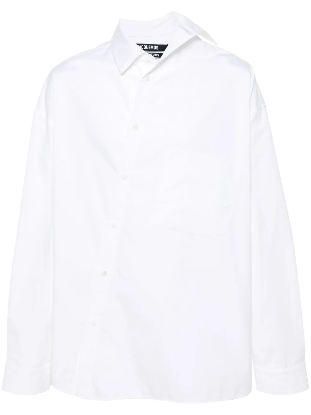 

Поплиновая рубашка Cuadro JACQUEMUS, белый