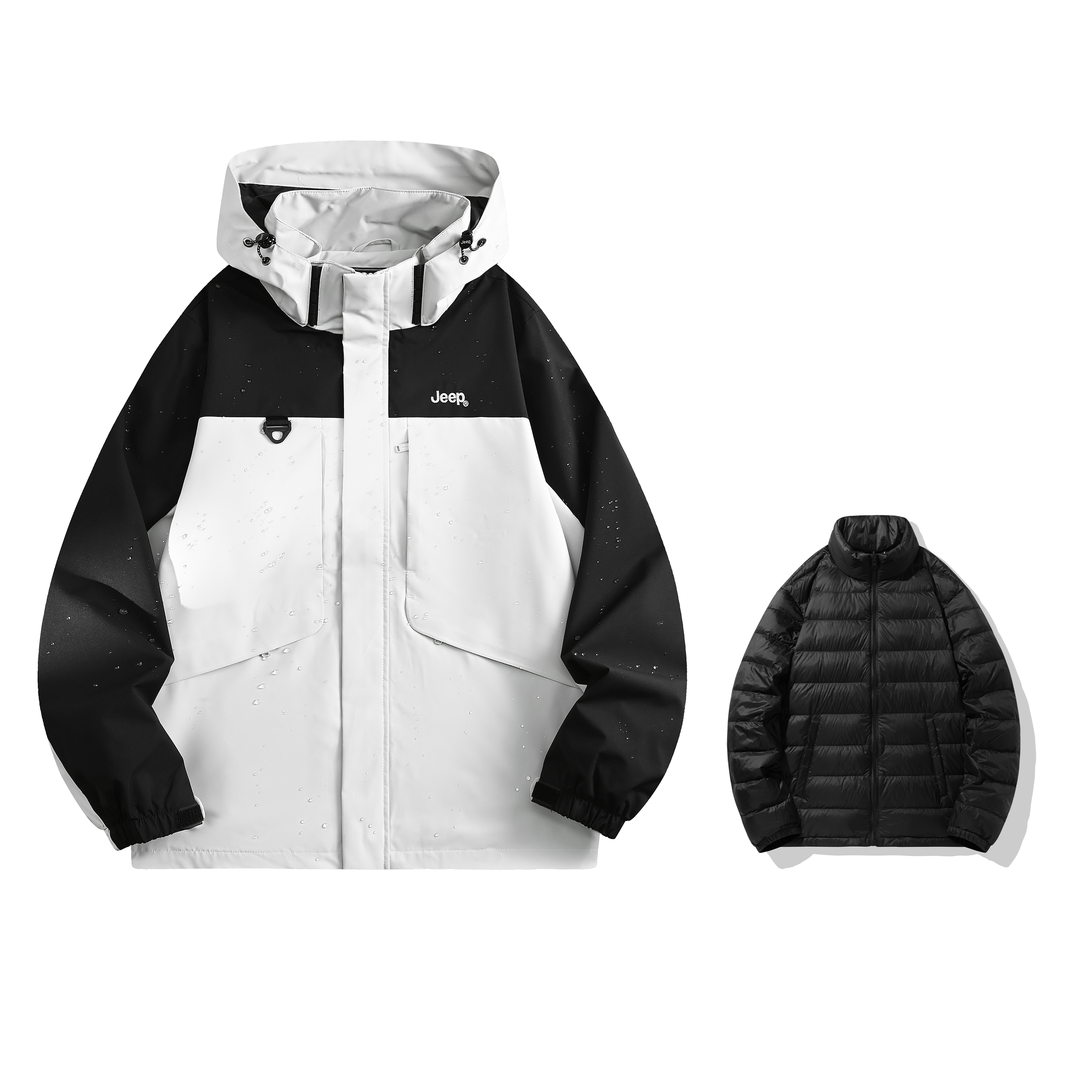 

Куртка и пальто Leisure Collection Unisex Jeep, mist lotus белый "down liners"