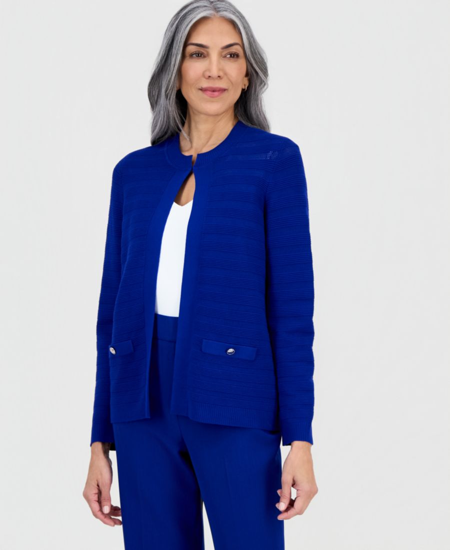 

Женский кардиган с длинными рукавами и оттоманской вышивкой Kasper, Royal Signature