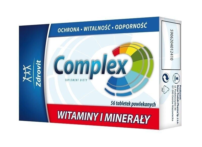 

Zdrovit Complex набор витаминов и минералов, 56 шт.