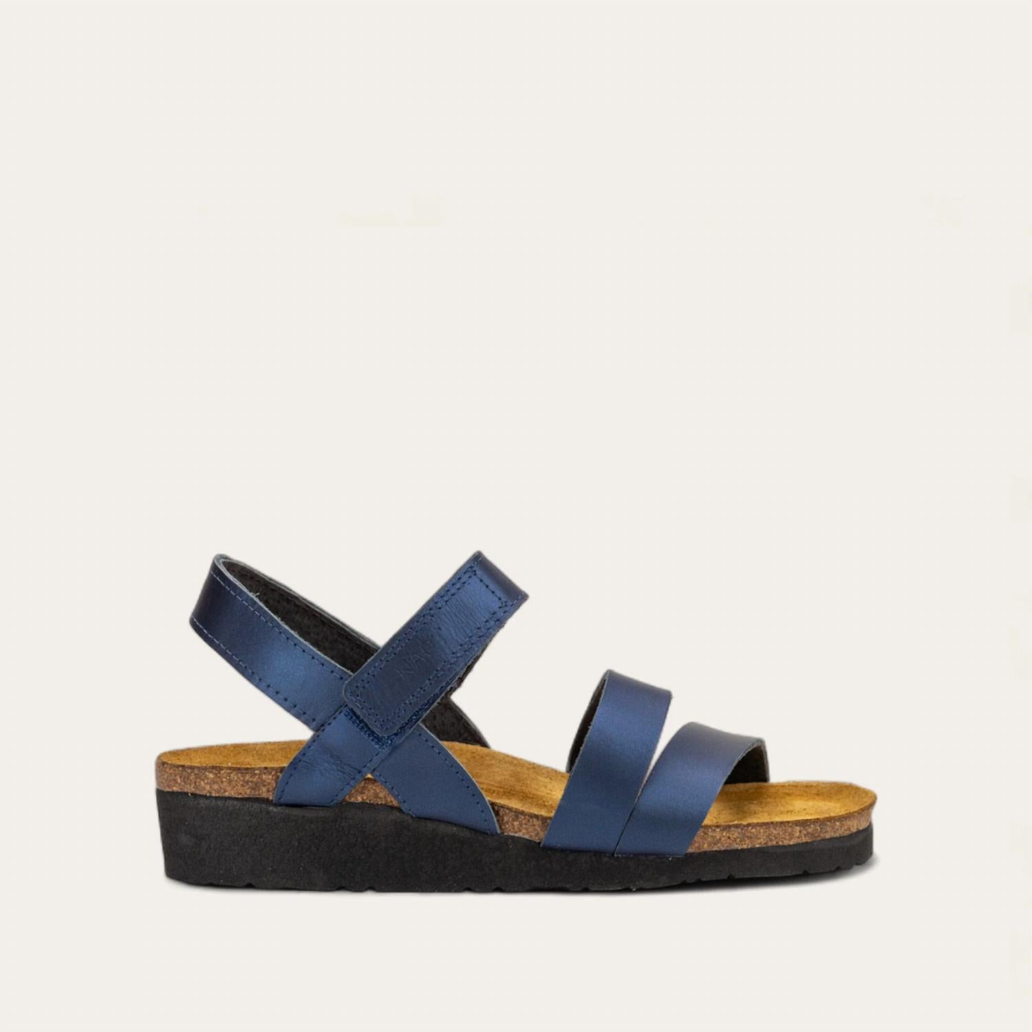 Женские сандалии Kayla на ремешках из кожи Polar Sea NAOT, Polar Sea Leather