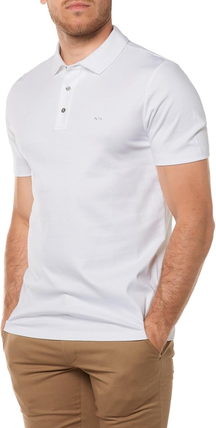 

Michael Kors мужская футболка-поло Sleek Mk, White, Белый, Michael Kors мужская футболка-поло Sleek Mk, White