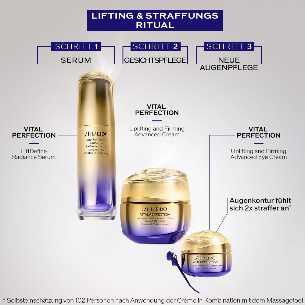 Крем для век Shiseido — Vital perfection uplifting and firming advanced eye cream , объем, 15 мл — фото 4