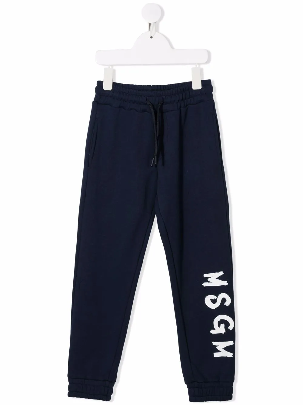 

Зауженные спортивные брюки с логотипом MSGM Kids, синий