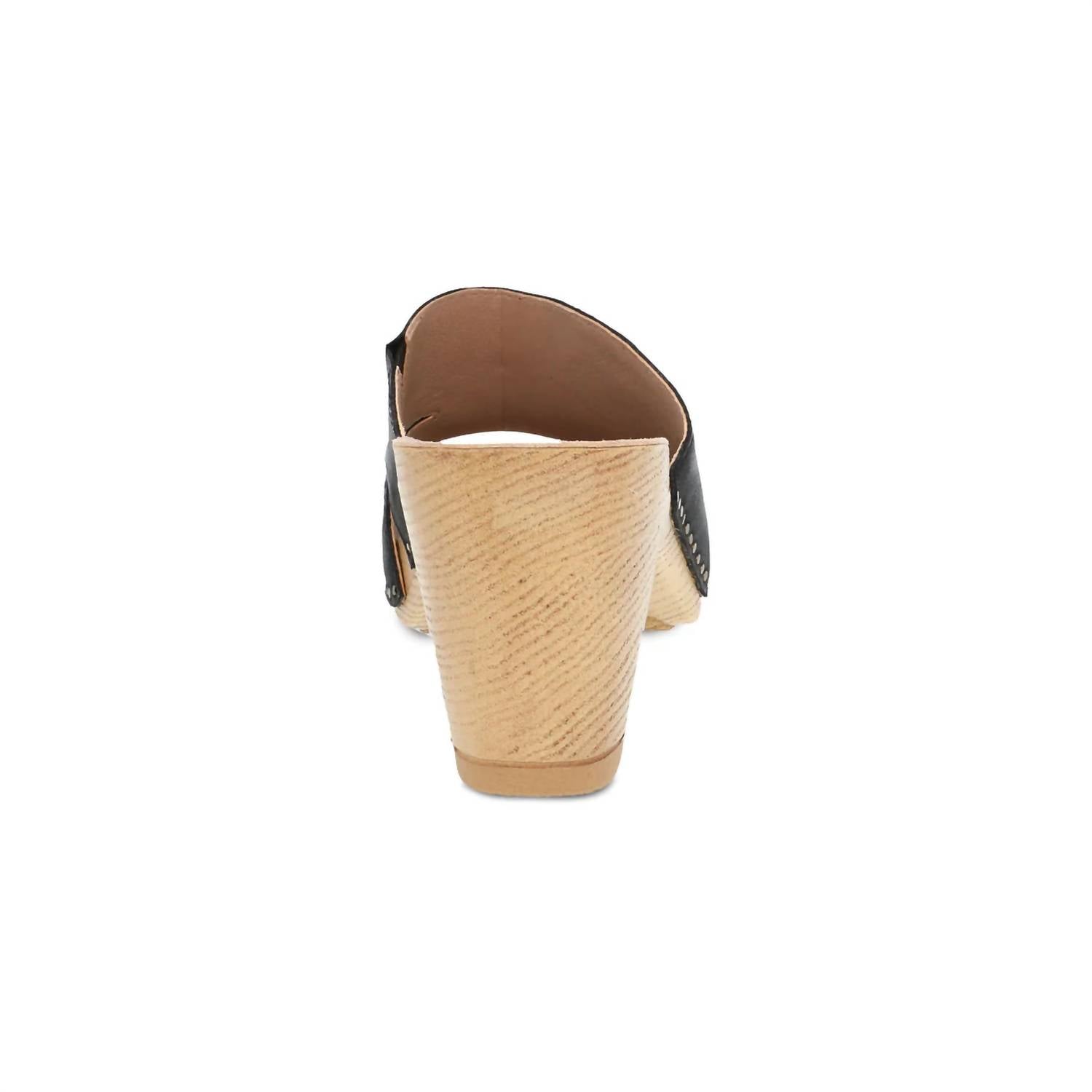 Женские летние туфли Tandi Slip-On Heeled Mule черного цвета dansko — фото 4