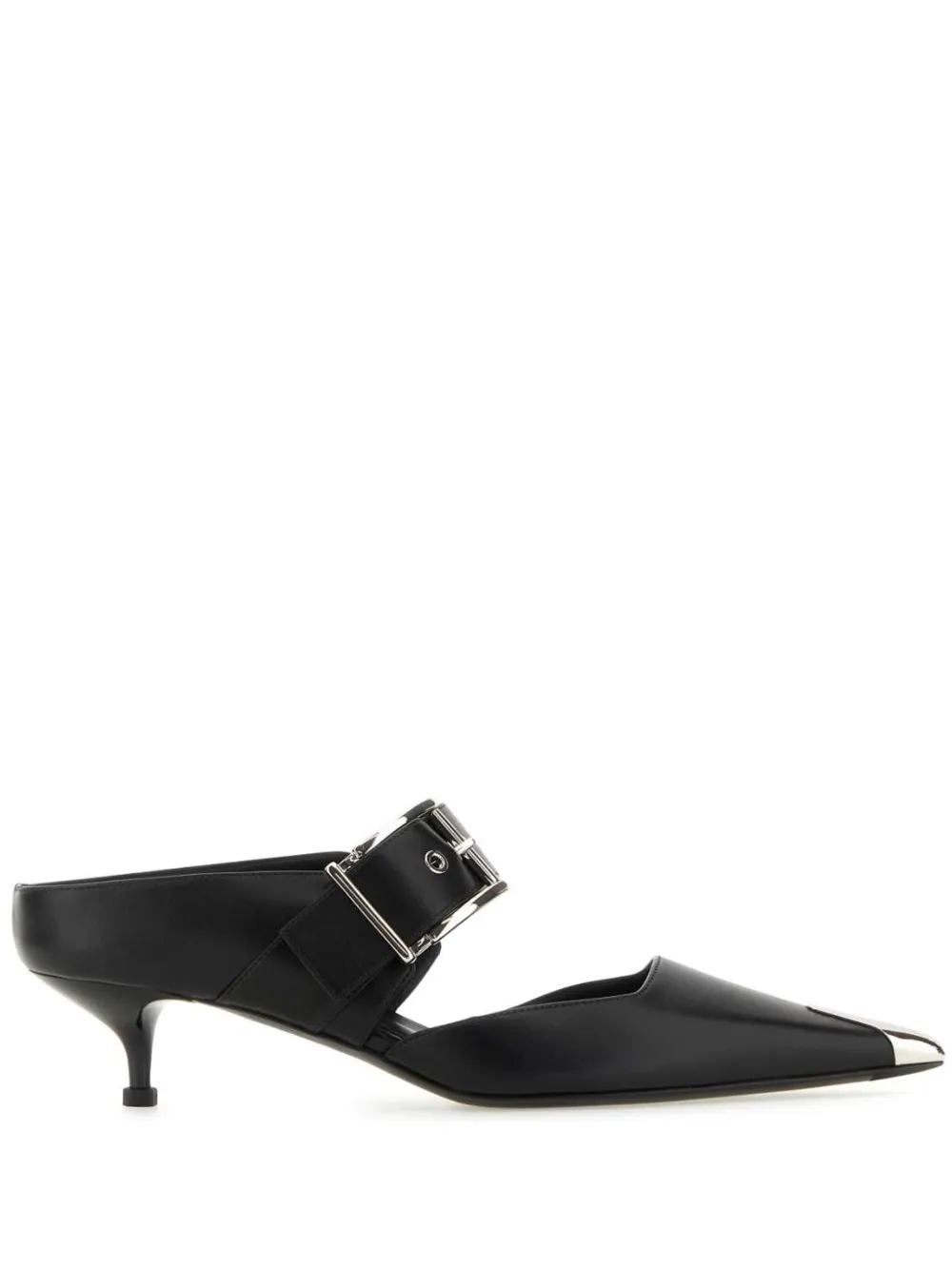 Мюли Punk Buckle 40 Alexander McQueen, черный