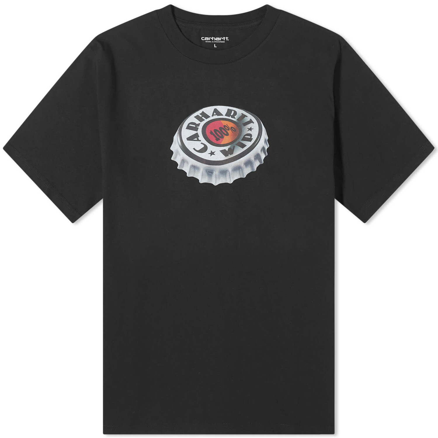 

Футболка Carhartt Wip Bottle Cap, черный
