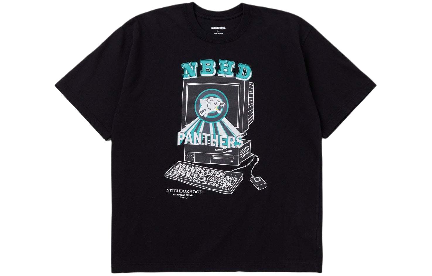 

Футболка с графическим принтом "Пантеры" Neighborhood, черный