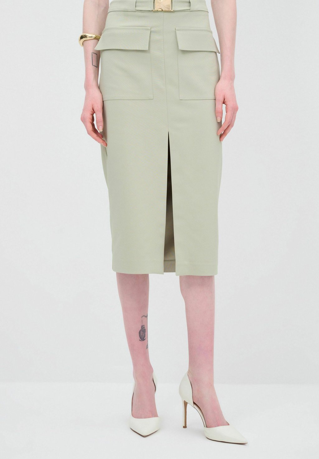 

Юбка-карандаш MIDI LENGTH WITH SLIT POCKETS adL, мятный