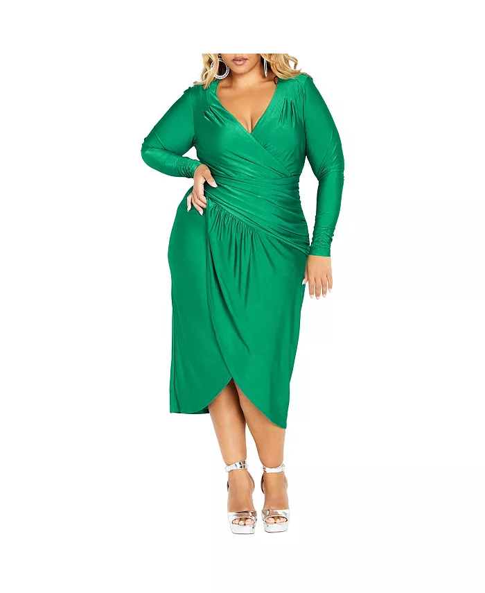 

Платье Marissa больших размеров CITY CHIC, зеленый