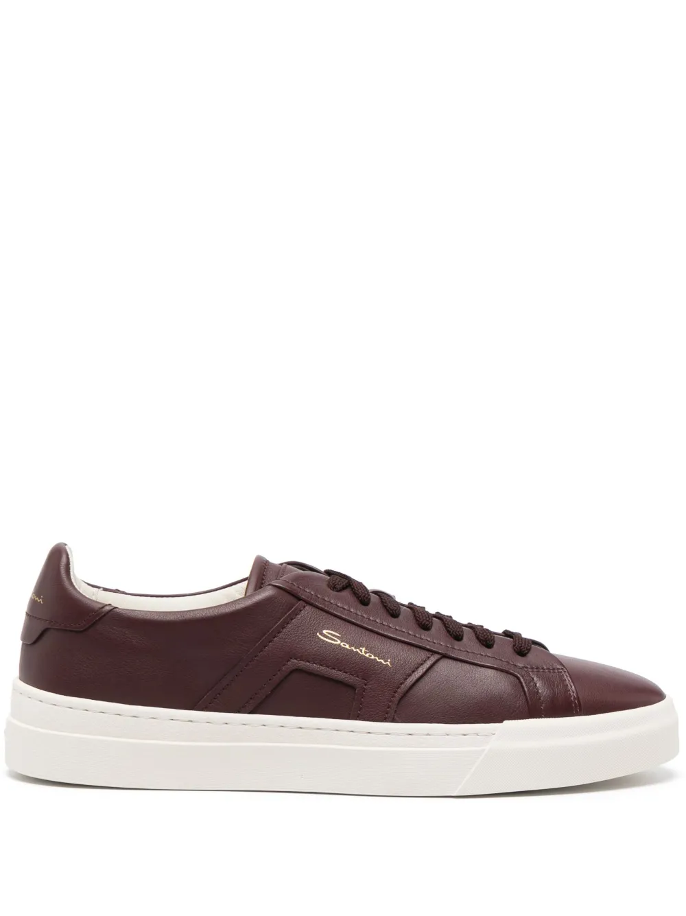 

Кеды с логотипом Santoni, красный