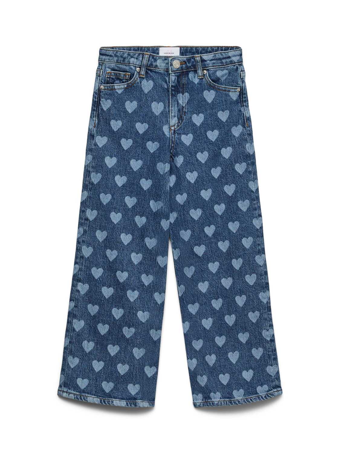 

Vero Moda Girl Джинсы с широкими штанинами, голубой деним, пастельно-голубой