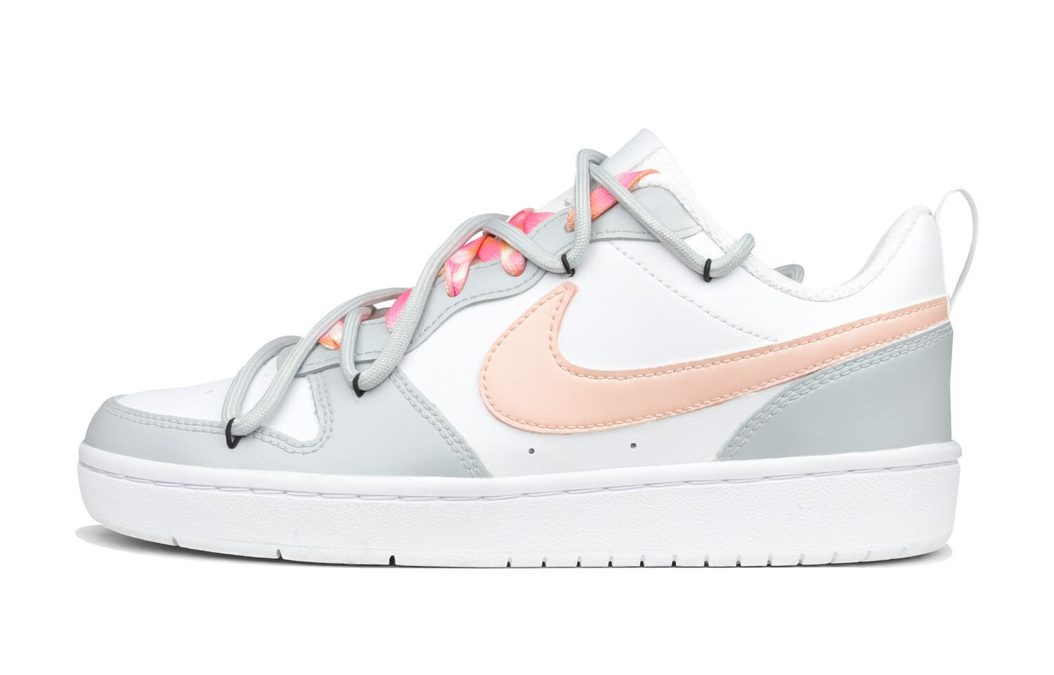 

Кроссовки Nike Court Borough Skateboarding Shoes Women's Low-top Grey/white/pink, серый/розовый