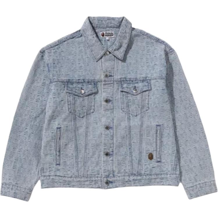 A BATHING APE Куртка джинсовая бомбер, Blue