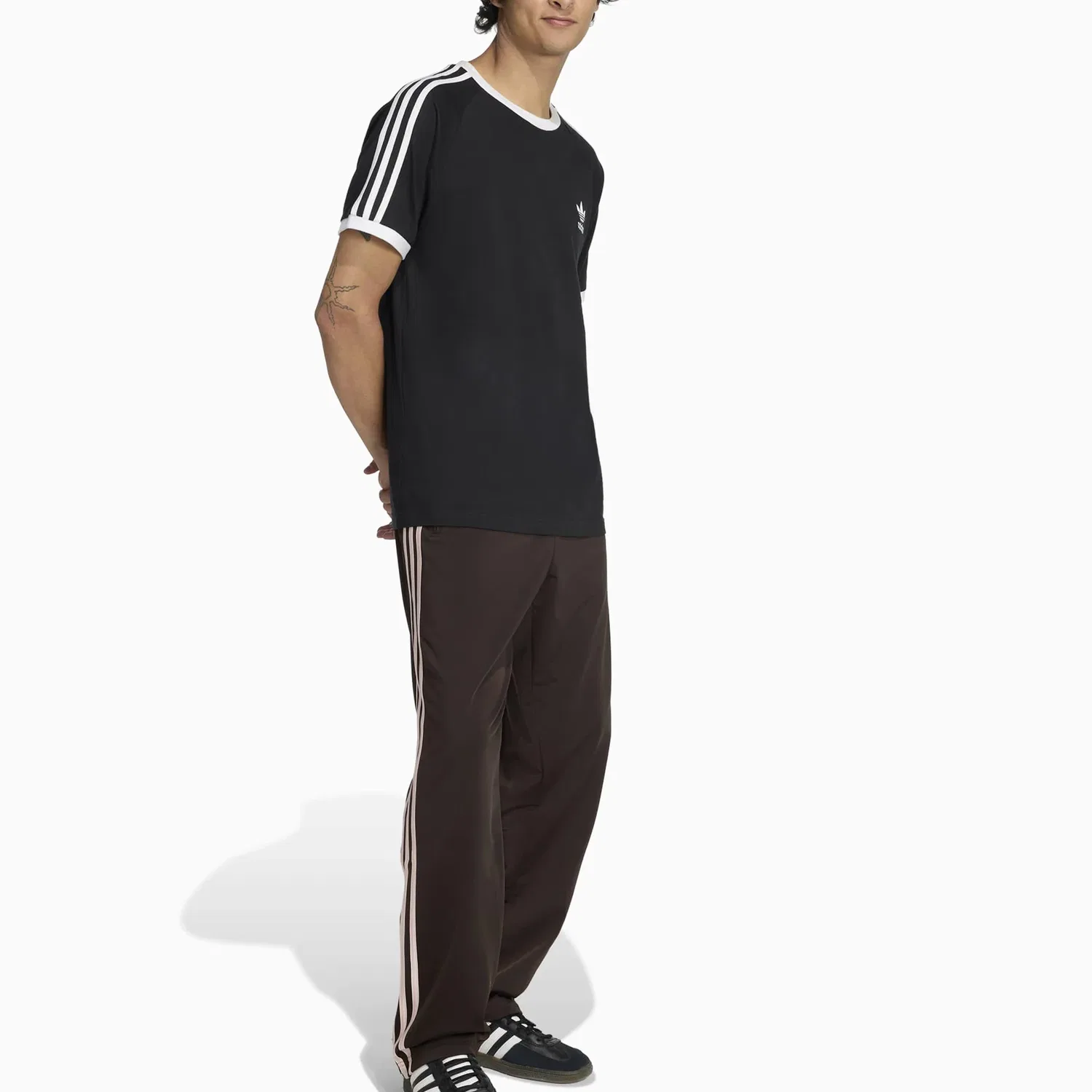 Брюки повседневные Firebird Adidas Originals коричневые — фото 4