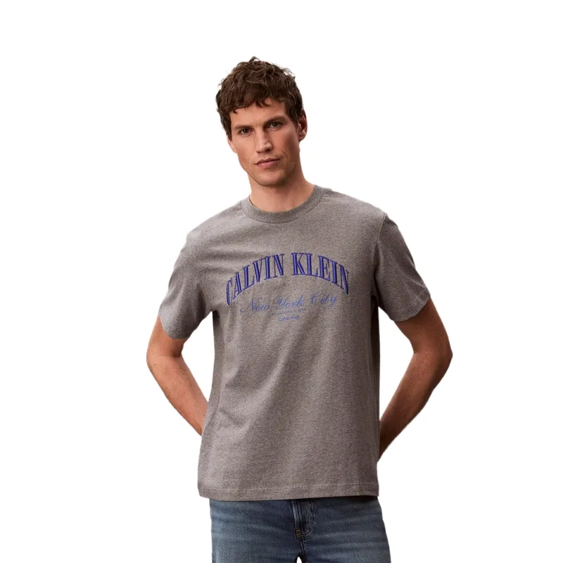 Футболка унисекс с круглым вырезом Calvin Klein, P7E-Hero Gray