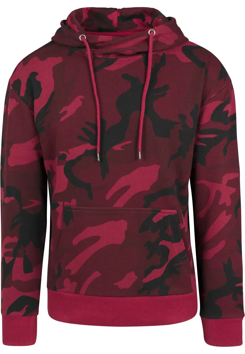 

Толстовка с капюшоном URBAN CLASSICS " Urban Classics Men's High Neck Camo Hoody", бордовый