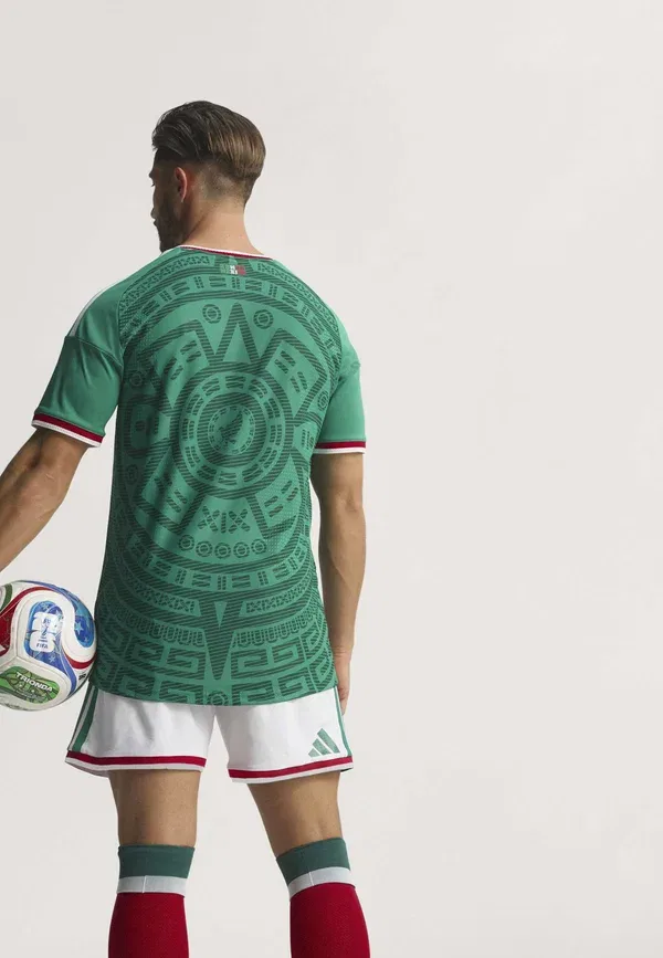 Футболка Adidas Performance Mexico 26 home authentic national team wear, ярко-зеленый — фото 2