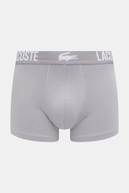 Боксеры из хлопка с эластаном 3 шт Lacoste, серый — фото 3