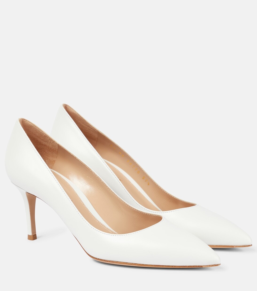 Кожаные туфли Gianvito 70 Gianvito Rossi, белый
