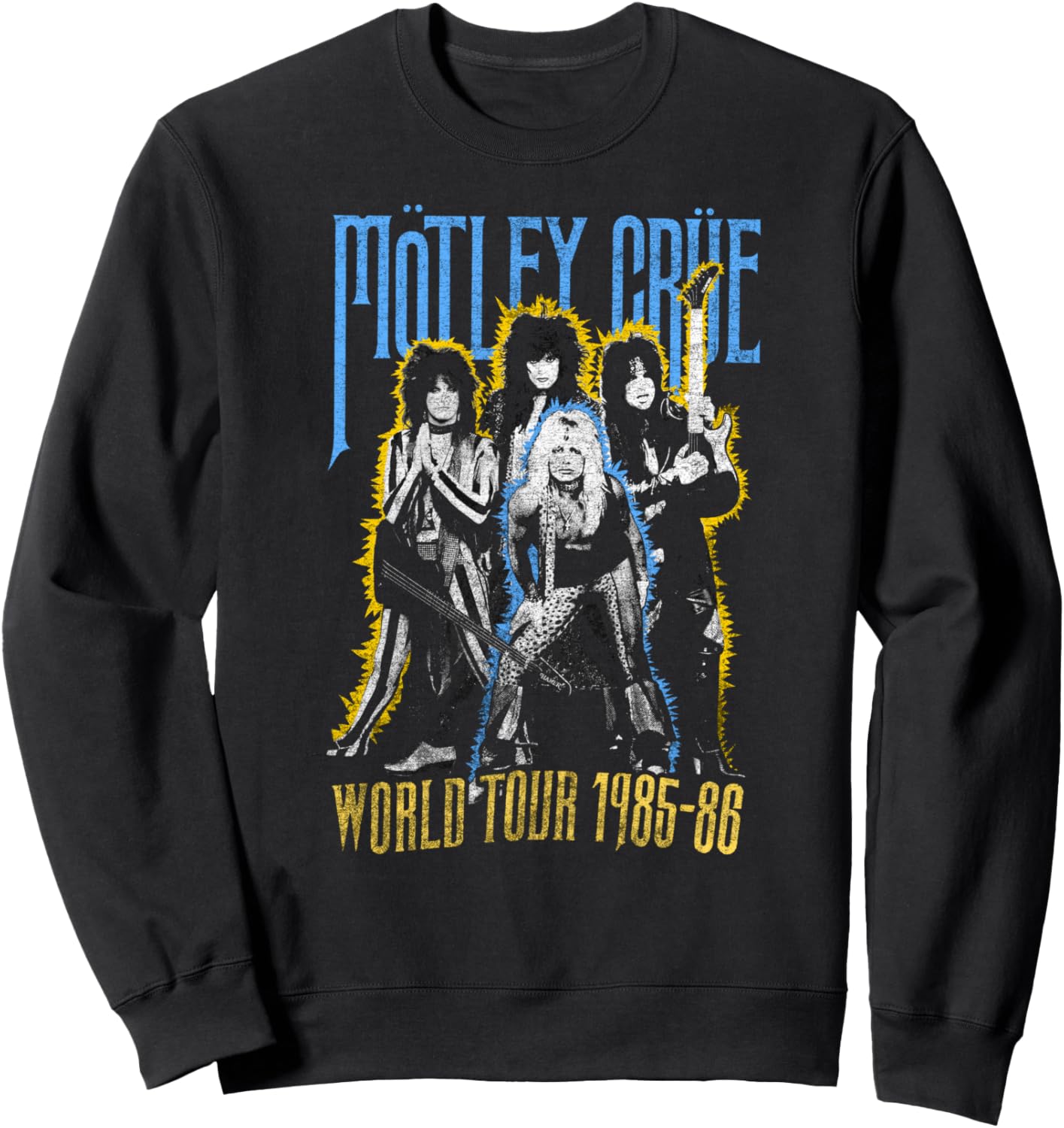 

Толстовка Mtley Cre - World Tour 85-86 Motley Crue Official, черный