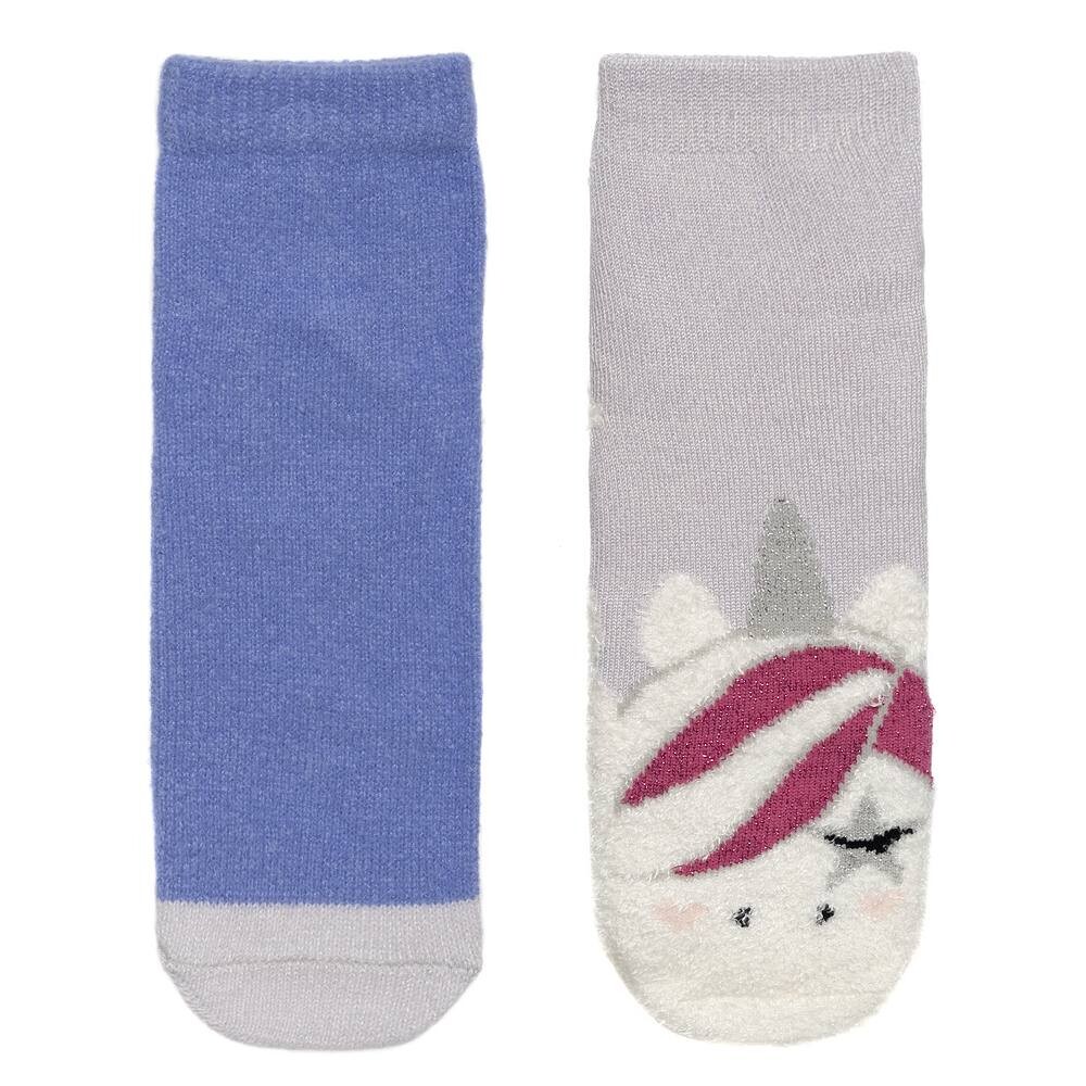

Girls Cuddl Duds Plushfill* Набор из 2 пар носков-тапочек с захватами, цвет Unicorn