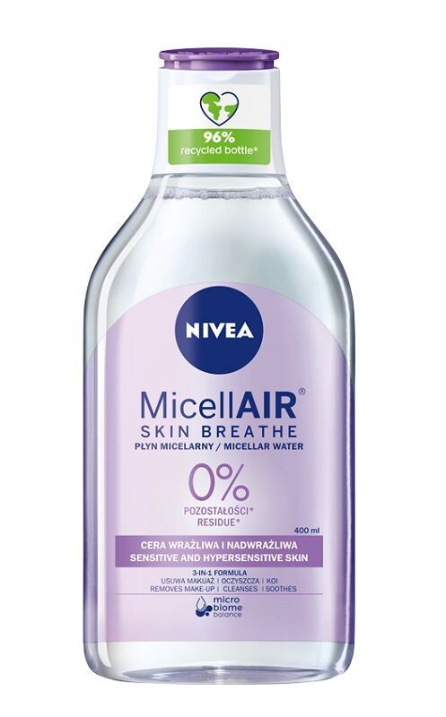 

Мицеллярная жидкость Nivea MicellAir Skin Breathe, 400 мл