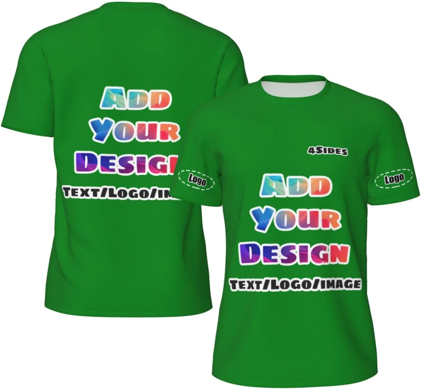 Футболка Custom с принтом на 4 стороны
