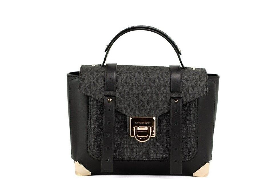 

Сумка-портфель Manhattan Medium Black Signature Leather Michael Kors