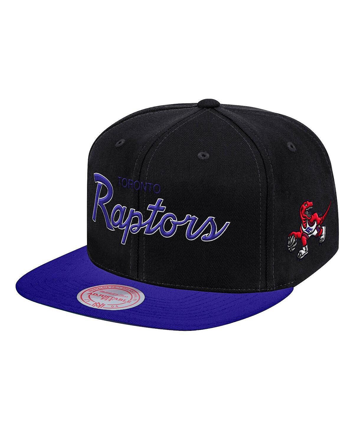 

Мужская черная бейсболка Toronto Raptors Hardwood Classics MVP Team Script 2.0 Snapback Mitchell & Ness