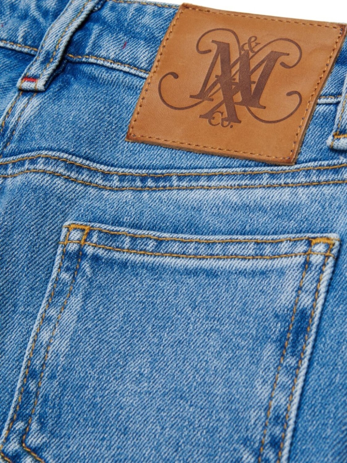 MAX&Co. Kids укороченные джинсы широкого кроя, синий — фото 4