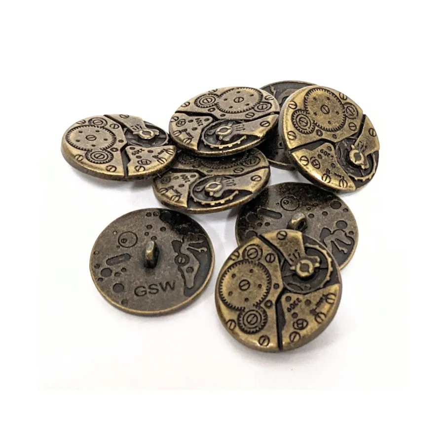 

Кнопки движения - бронза, 22 мм, Accessories - Steampunk - Buttons, Cufflinks & Other Apparel