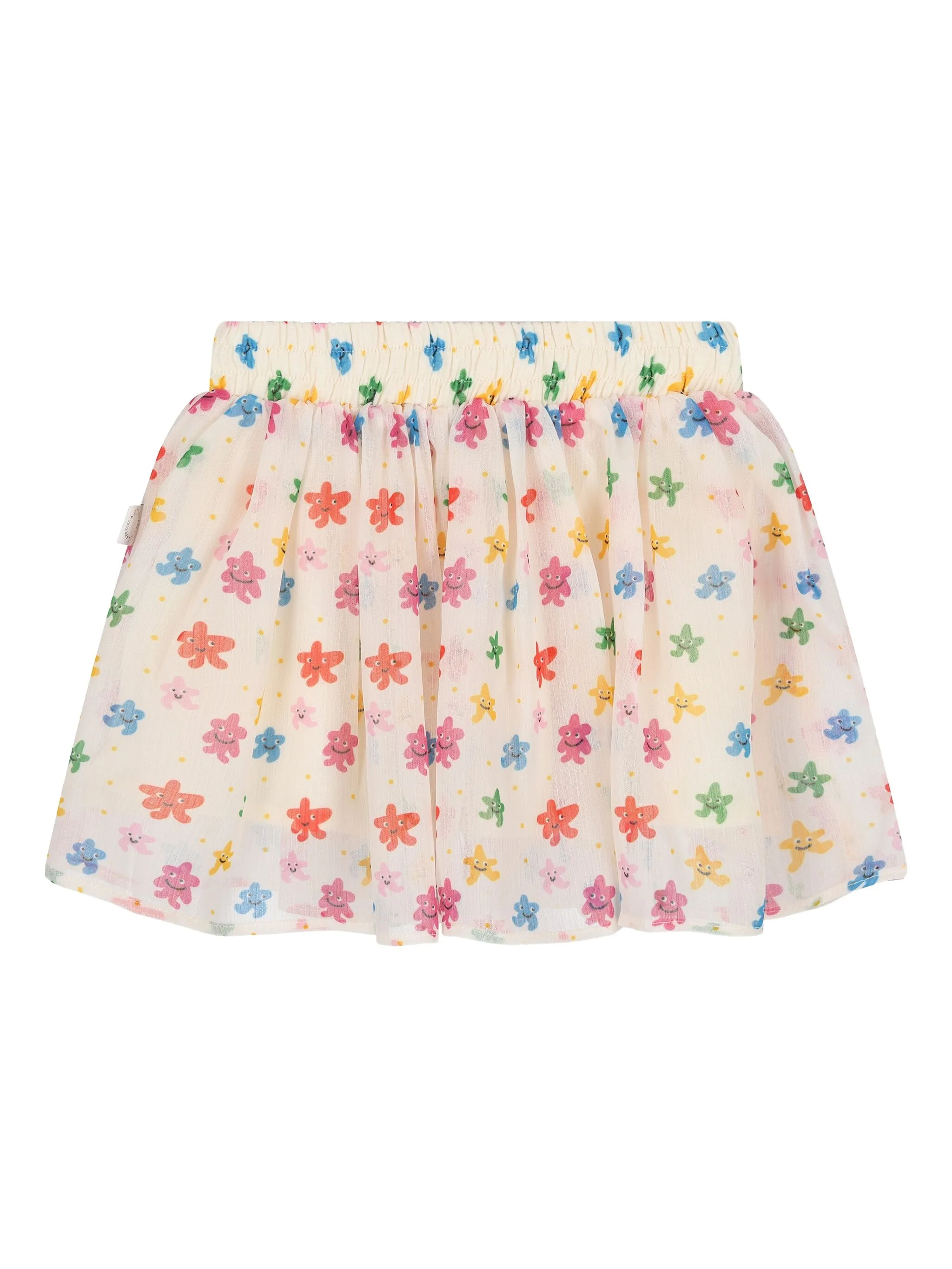 

Юбка с рисунком в виде звезды Stella Mccartney Kids, нейтральный