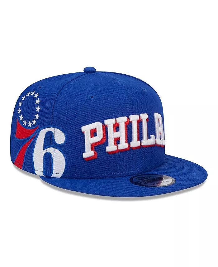 

Мужская бейсболка-кепка Royal Philadelphia 76ers Side Logo 9fifty Snapback New Era