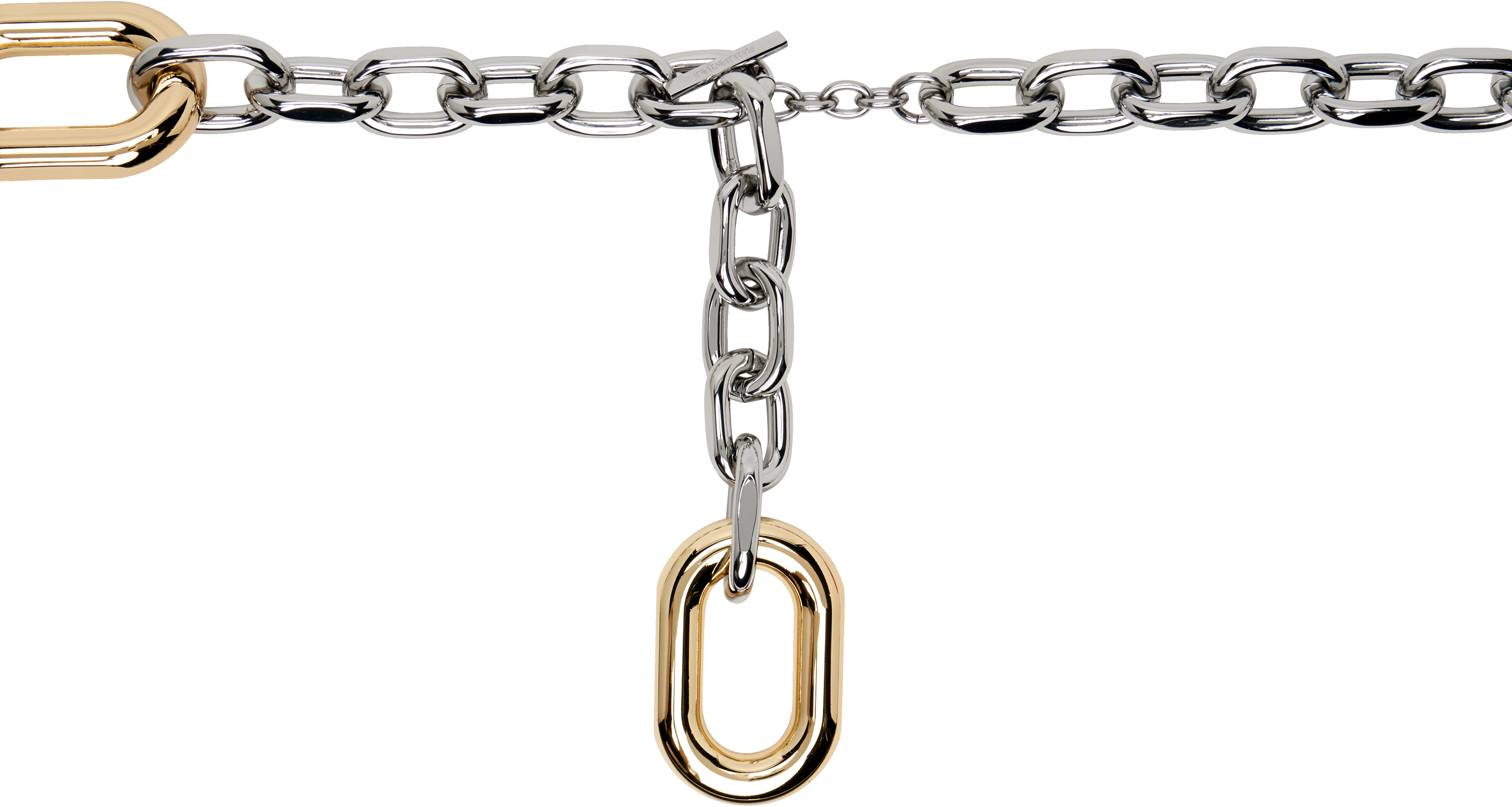 

Ремень XL Link Silver & Gold Rabanne